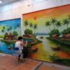Mành vẽ tranh tay sơn dầu 25